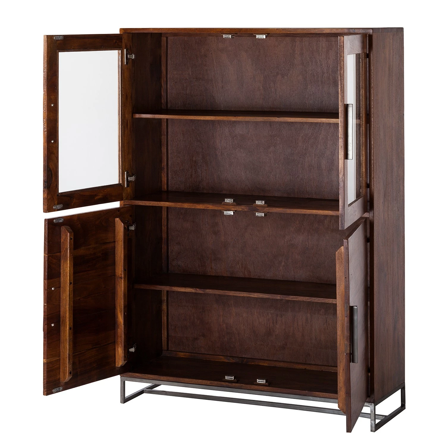 Ars manufacti Highboard Woodson - Akazie massiv / Metall - Akazie Braun 4 Ars manufacti Highboard Woodson - Akazie massiv / Metall - Akazie Braun – Bild 4