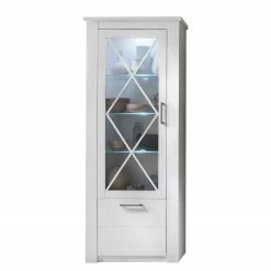 Trendteam Wohnwand Georgia (4-teilig) - Pinie Weiß Dekor -WOHNZIMMERMÖBEL Verkäufe 1000362857 220623 030 DETAILS P000000001000362857