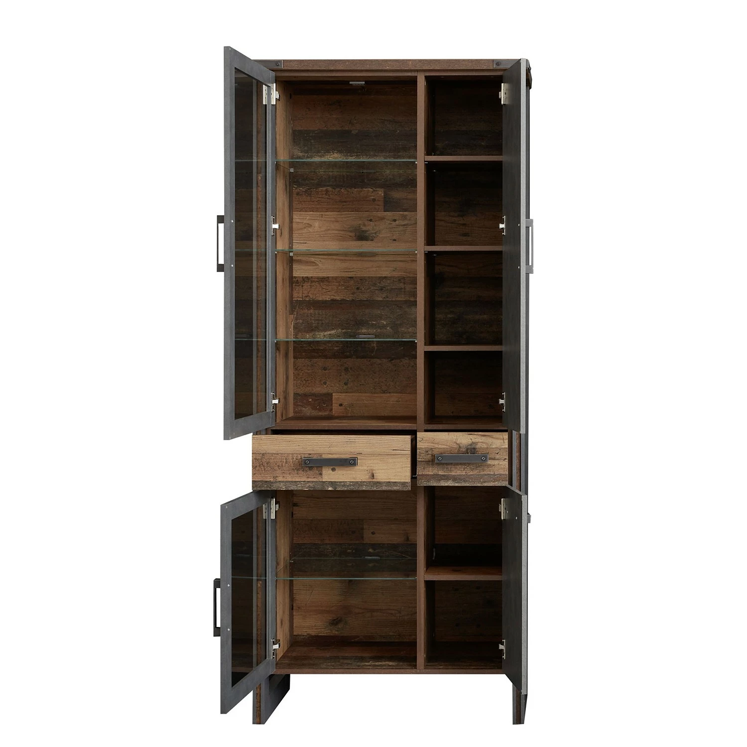 Trendteam Wohnwand Prime I (3-teilig) - Beton Dekor / Altholz Dekor 11 Trendteam Wohnwand Prime I (3-teilig) - Beton Dekor / Altholz Dekor – Bild 11