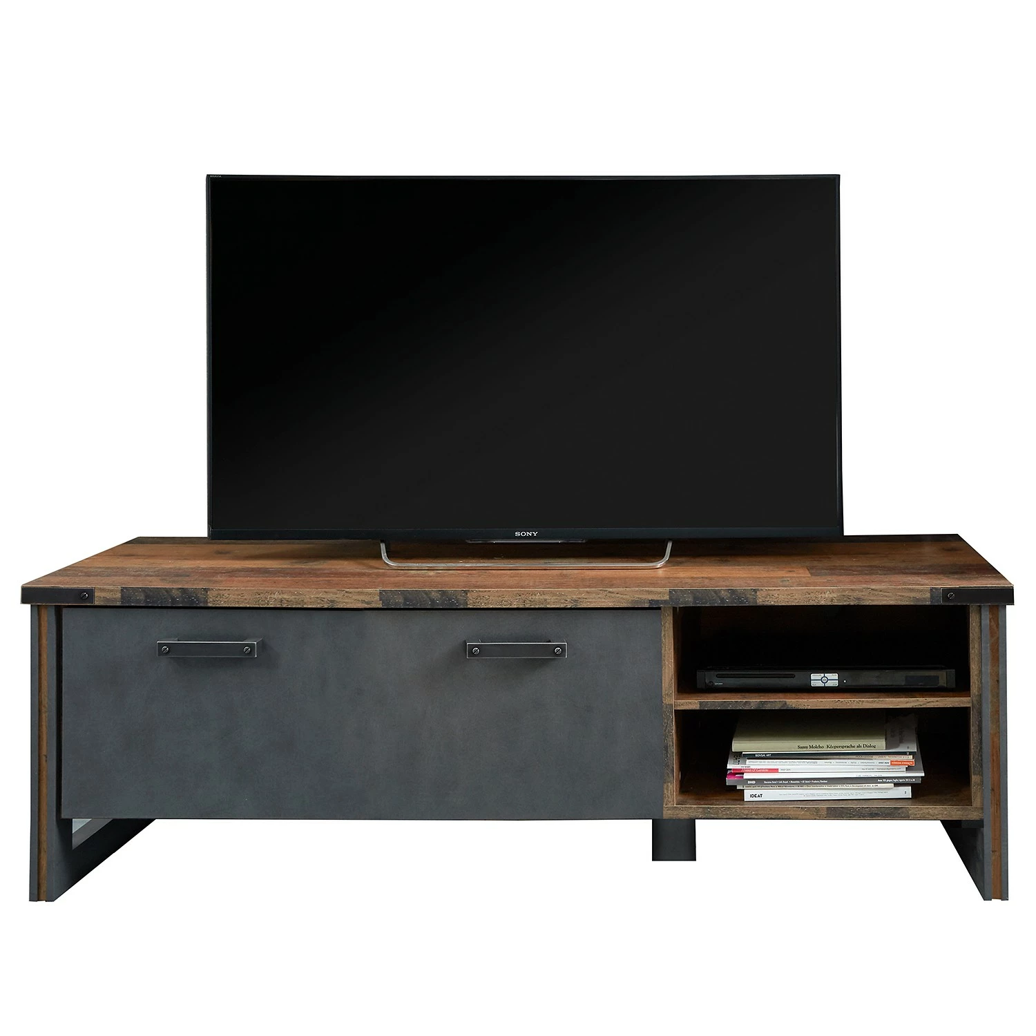 Trendteam Wohnwand Prime I (3-teilig) - Beton Dekor / Altholz Dekor 12 Trendteam Wohnwand Prime I (3-teilig) - Beton Dekor / Altholz Dekor – Bild 12