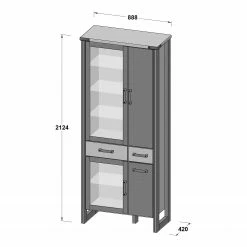 Trendteam Wohnwand Prime I (3-teilig) - Beton Dekor / Altholz Dekor 29 Trendteam Wohnwand Prime I (3-teilig) - Beton Dekor / Altholz Dekor -WOHNZIMMERMÖBEL Verkäufe 1000362861 220623 500 SKETCH DETAILS P000000001000362861 sketch