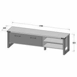 Trendteam Wohnwand Prime I (3-teilig) - Beton Dekor / Altholz Dekor 30 Trendteam Wohnwand Prime I (3-teilig) - Beton Dekor / Altholz Dekor -WOHNZIMMERMÖBEL Verkäufe 1000362861 220623 501 SKETCH DETAILS P000000001000362861 sketch