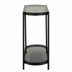 Loftscape Konsolentisch Totowa - Glas / Eisen - Rauchglas / Schwarz -WOHNZIMMERMÖBEL Verkäufe 1000362970 220819 031 DETAILS P000000001000362970