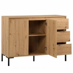 Loftscape Kommode Brochet II - Eiche Dekor / Schwarz 21 Loftscape Kommode Brochet II - Eiche Dekor / Schwarz -WOHNZIMMERMÖBEL Verkäufe 1000363050 220704 031 DETAILS P000000001000363050