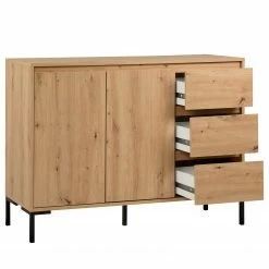 Loftscape Kommode Brochet II - Eiche Dekor / Schwarz 23 Loftscape Kommode Brochet II - Eiche Dekor / Schwarz -WOHNZIMMERMÖBEL Verkäufe 1000363050 220704 033 DETAILS P000000001000363050