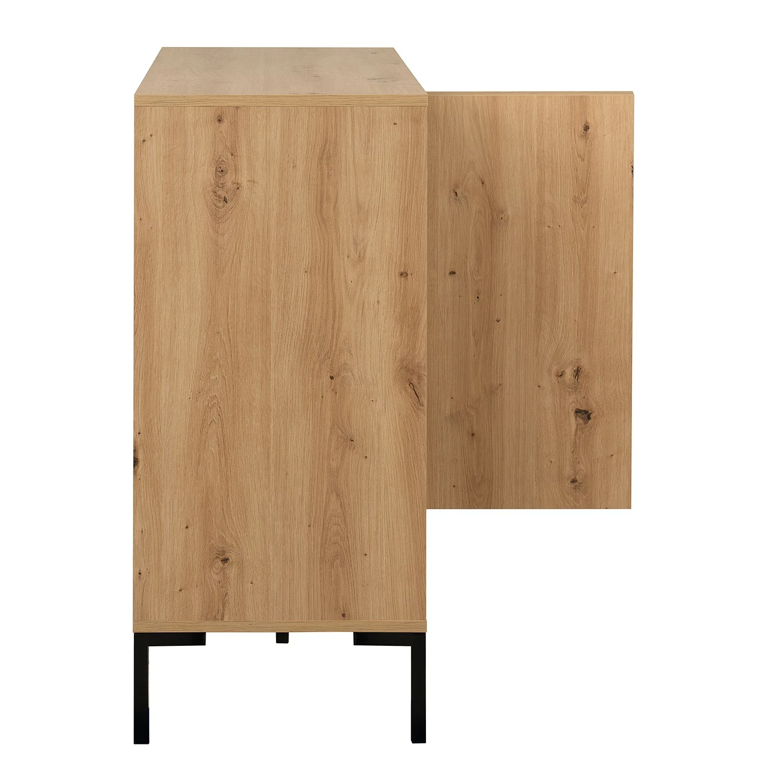 Loftscape Kommode Brochet II - Eiche Dekor / Schwarz 11 Loftscape Kommode Brochet II - Eiche Dekor / Schwarz – Bild 11