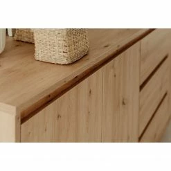 Loftscape Sideboard Brochet - Eiche Dekor / Schwarz -WOHNZIMMERMÖBEL Verkäufe 1000363051 220704 037 DETAILS P000000001000363051