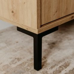 Loftscape Sideboard Brochet - Eiche Dekor / Schwarz -WOHNZIMMERMÖBEL Verkäufe 1000363051 220704 038 DETAILS P000000001000363051