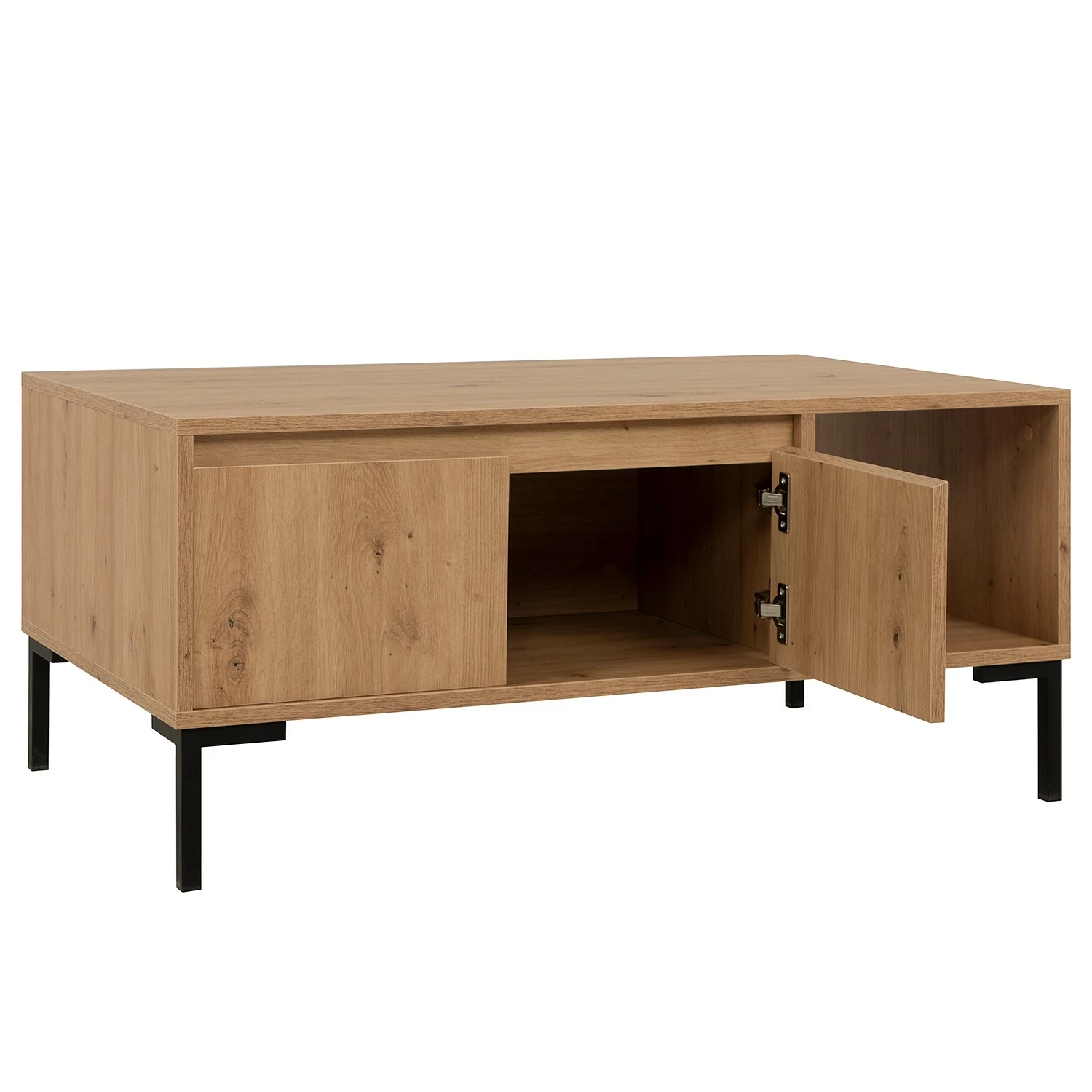 Loftscape Couchtisch Brochet - Eiche Dekor / Schwarz 5 Loftscape Couchtisch Brochet - Eiche Dekor / Schwarz – Bild 5