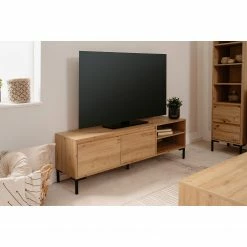 Loftscape TV-Lowboard Brochet - Eiche Dekor / Schwarz -WOHNZIMMERMÖBEL Verkäufe 1000363058 220704 021 MOOD DETAILS P000000001000363058 mood