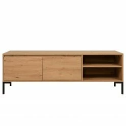 Loftscape TV-Lowboard Brochet - Eiche Dekor / Schwarz -WOHNZIMMERMÖBEL Verkäufe 1000363058 220704 030 DETAILS P000000001000363058