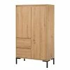 Loftscape Highboard Brochet - Eiche Dekor / Schwarz