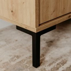 Loftscape Highboard Brochet - Eiche Dekor / Schwarz -WOHNZIMMERMÖBEL Verkäufe 1000363059 220704 036 DETAILS P000000001000363059