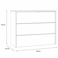 Loftscape Kommode Huy - Aplenkiefer Dekor / Schwarz -WOHNZIMMERMÖBEL Verkäufe 1000363079 220819 500 SKETCH DETAILS P000000001000363079 sketch