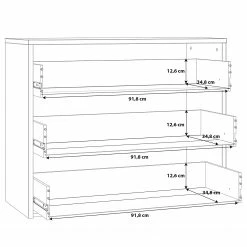 Loftscape Kommode Huy - Aplenkiefer Dekor / Schwarz -WOHNZIMMERMÖBEL Verkäufe 1000363079 220819 501 SKETCH DETAILS P000000001000363079 sketch