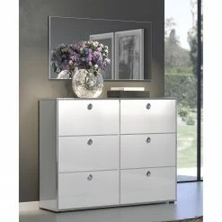 Trendteam Kommode Infinity - Hochglanz Weiß / Matt Weiß 7 Trendteam Kommode Infinity - Hochglanz Weiß / Matt Weiß -WOHNZIMMERMÖBEL Verkäufe 1000363608 220802 021 MOOD DETAILS P000000001000363608 mood