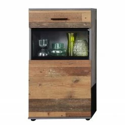 Trendteam Wohnwand Mango (4-teilig) - Altholz Dekor / Anthrazit -WOHNZIMMERMÖBEL Verkäufe 1000363615 220802 034 DETAILS P000000001000363615