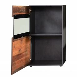 Trendteam Wohnwand Mango (4-teilig) - Altholz Dekor / Anthrazit -WOHNZIMMERMÖBEL Verkäufe 1000363615 220802 035 DETAILS P000000001000363615