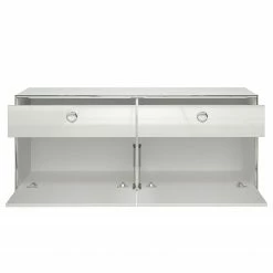 Trendteam TV-Lowboard Infinity - Hochglanz Weiß / Matt Weiß - Breite: 147 cm -WOHNZIMMERMÖBEL Verkäufe 1000363618 220802 031 DETAILS P000000001000363618