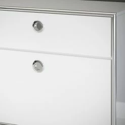 Trendteam Wohnwand Infinity II (3-teilig) - Hochglanz Weiß / Matt Weiß -WOHNZIMMERMÖBEL Verkäufe 1000363624 220802 041 DETAILS P000000001000363624