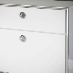 Trendteam Wohnwand Infinity I (3-teilig) - Hochglanz Weiß / Matt Weiß -WOHNZIMMERMÖBEL Verkäufe 1000363626 220802 039 DETAILS P000000001000363626