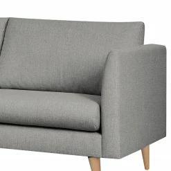 Loftscape Sofa Kayena (2-Sitzer) - Flachgewebe - Webstoff Inas: Platin - Buche Hell -WOHNZIMMERMÖBEL Verkäufe 1000363680 220831 050 DETAILS P000000001000363680