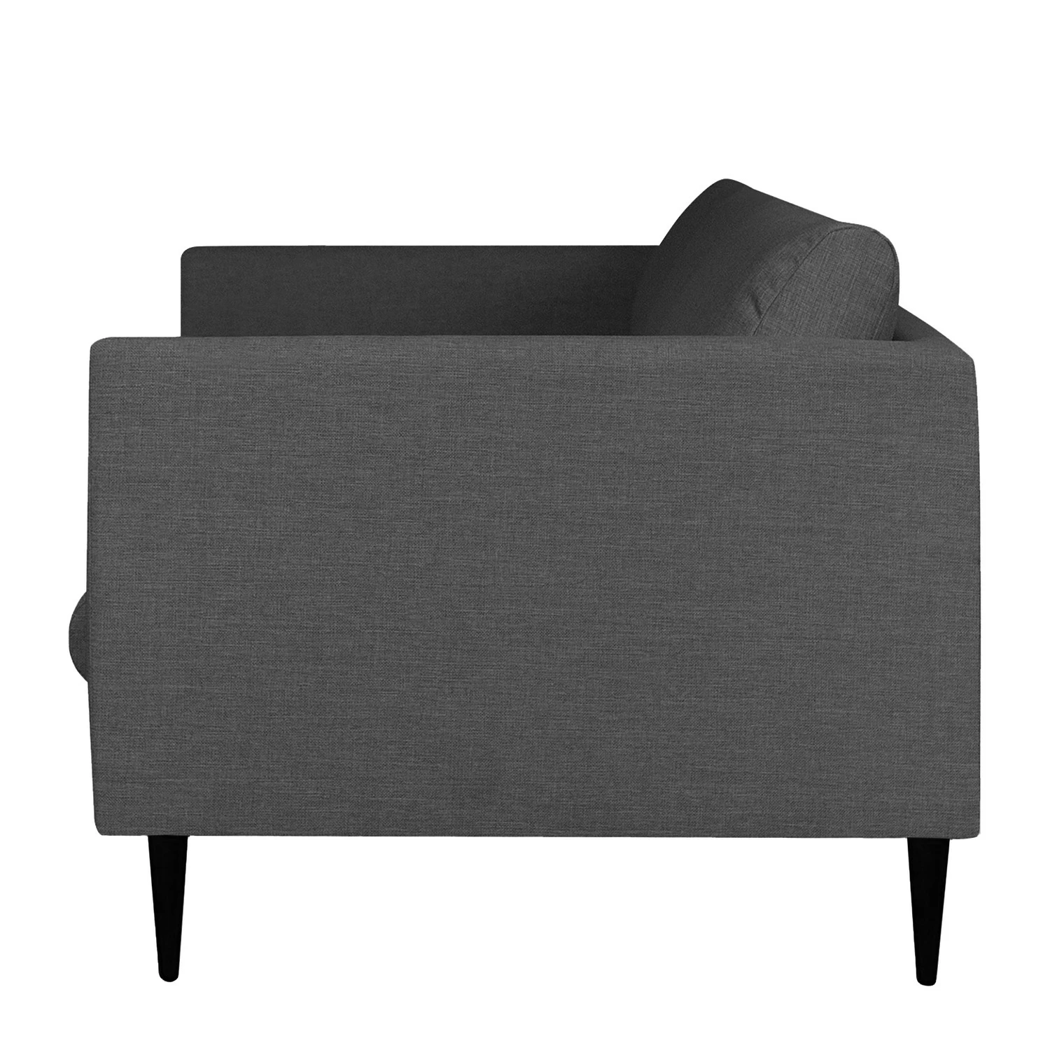 Loftscape Sofa Kayena (3-Sitzer) - Flachgewebe - Webstoff Inas: Dunkelgrau - Buche Dunkel 2 Loftscape Sofa Kayena (3-Sitzer) - Flachgewebe - Webstoff Inas: Dunkelgrau - Buche Dunkel – Bild 2