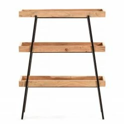 Red Living Regal Beitbridge I - Akazie massiv / Metall - Akazie / Schwarz -WOHNZIMMERMÖBEL Verkäufe 1000363959 220714 030 DETAILS P000000001000363959