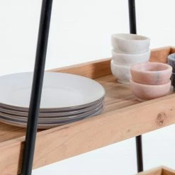 Red Living Regal Beitbridge I - Akazie massiv / Metall - Akazie / Schwarz -WOHNZIMMERMÖBEL Verkäufe 1000363959 220714 045 DETAILS P000000001000363959