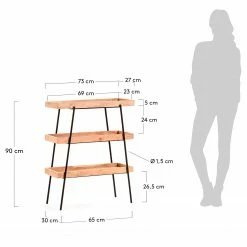 Red Living Regal Beitbridge I - Akazie massiv / Metall - Akazie / Schwarz -WOHNZIMMERMÖBEL Verkäufe 1000363959 220714 500 SKETCH DETAILS P000000001000363959 sketch