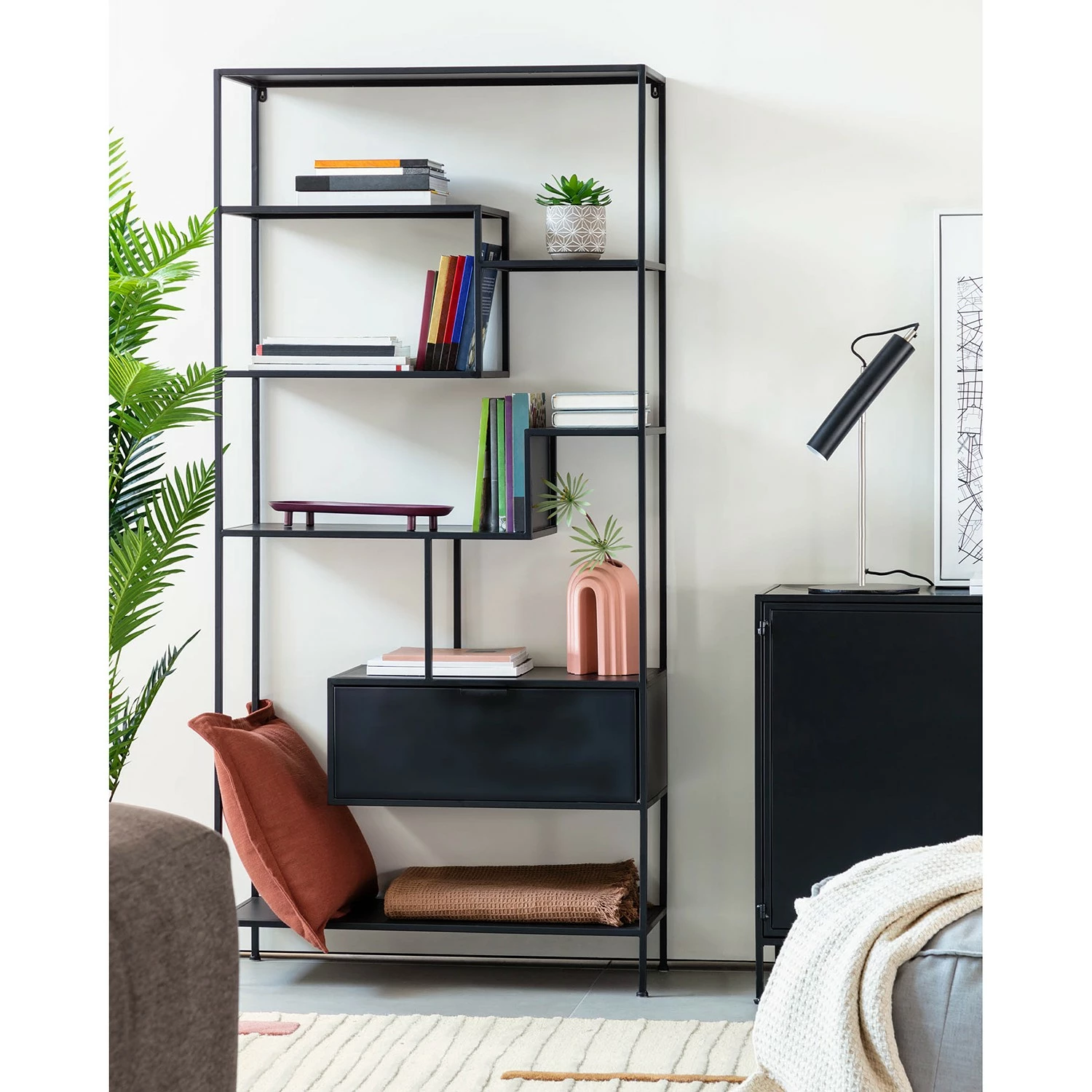 Loftscape Regal Blackrod - Metall - Schwarz 3 Loftscape Regal Blackrod - Metall - Schwarz – Bild 3