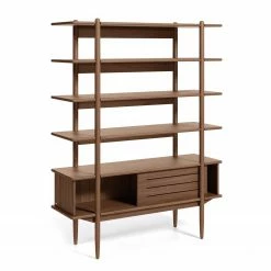 Naturoo Regal Chipata - Walnuss teilmassiv -WOHNZIMMERMÖBEL Verkäufe 1000363972 220714 030 DETAILS P000000001000363972