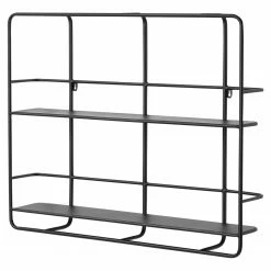 Loftscape Wandregal Midrand - Stahl - Schwarz