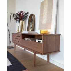 Naturoo TV-Lowboard Chipata - Walnuss teilmassiv -WOHNZIMMERMÖBEL Verkäufe 1000363983 220714 023 MOOD DETAILS P000000001000363983 mood