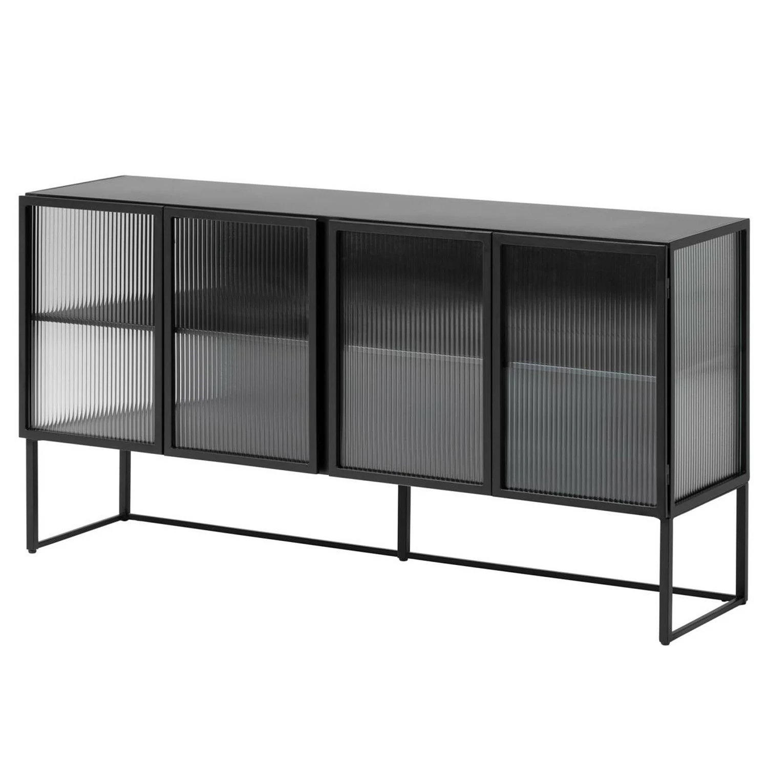 Loftscape Sideboard Tete - Glas / Metall - Schwarz 1 Loftscape Sideboard Tete - Glas / Metall - Schwarz