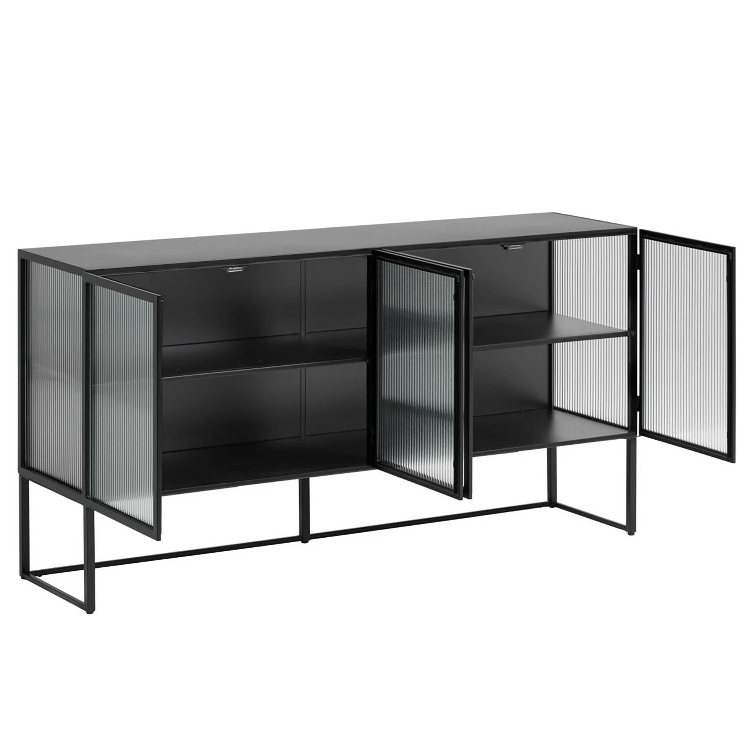 Loftscape Sideboard Tete - Glas / Metall - Schwarz 5 Loftscape Sideboard Tete - Glas / Metall - Schwarz – Bild 5