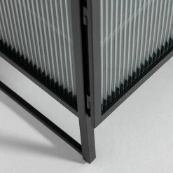 Loftscape TV-Lowboard Tete - Glas / Metall - Schwarz 22 Loftscape TV-Lowboard Tete - Glas / Metall - Schwarz -WOHNZIMMERMÖBEL Verkäufe 1000363986 220714 050 DETAILS P000000001000363986