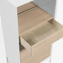 Norrwood Higboard Maredale - Esche teilmassiv - Weiß / Esche 13 Norrwood Higboard Maredale - Esche teilmassiv - Weiß / Esche -WOHNZIMMERMÖBEL Verkäufe 1000363992 220714 030 DETAILS P000000001000363992