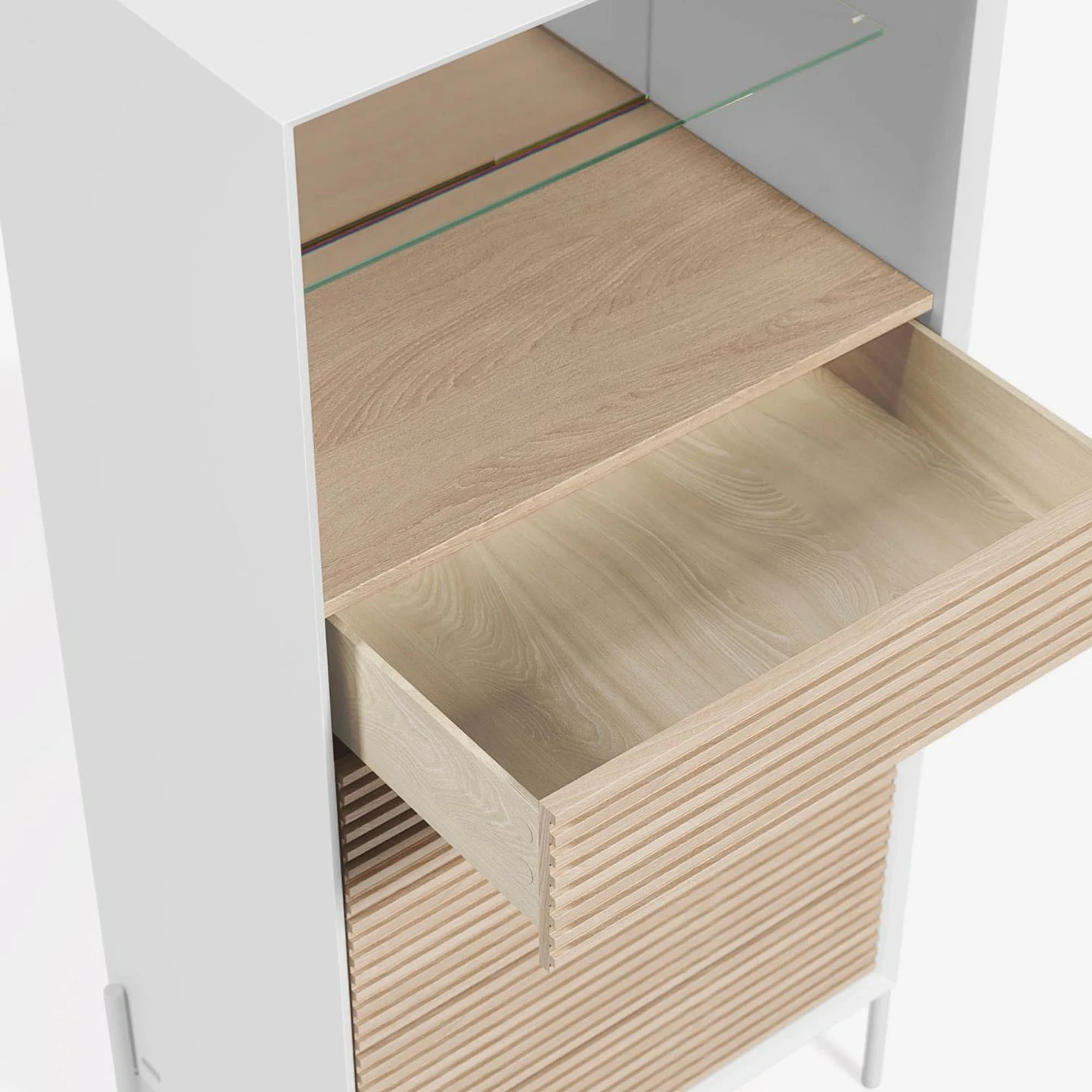 Norrwood Higboard Maredale - Esche teilmassiv - Weiß / Esche 5 Norrwood Higboard Maredale - Esche teilmassiv - Weiß / Esche – Bild 5