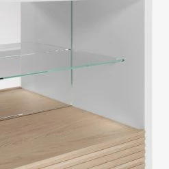 Norrwood Higboard Maredale - Esche teilmassiv - Weiß / Esche 14 Norrwood Higboard Maredale - Esche teilmassiv - Weiß / Esche -WOHNZIMMERMÖBEL Verkäufe 1000363992 220714 035 DETAILS P000000001000363992