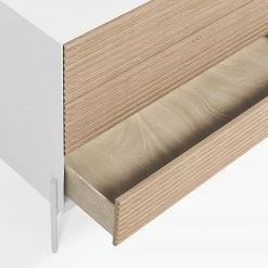 Norrwood Sideboard Maredale II - Esche teilmassiv - Esche / Weiß -WOHNZIMMERMÖBEL Verkäufe 1000364002 220714 030 DETAILS P000000001000364002