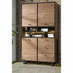 Red Living Highboard Trylith - Eiche Rustikal Dekor / Schwarz -WOHNZIMMERMÖBEL Verkäufe 1000364610 220719 021 MOOD DETAILS P000000001000364610 mood