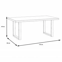 Red Living Couchtisch Trylith - Eiche Rustikal Dekor / Schwarz -WOHNZIMMERMÖBEL Verkäufe 1000364611 220719 500 SKETCH DETAILS P000000001000364611 sketch