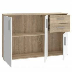 Loftscape Kommode Kiltealy III - Weiß / Eiche Sonoma Dekor -WOHNZIMMERMÖBEL Verkäufe 1000364879 220722 031 DETAILS P000000001000364879