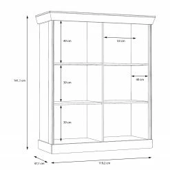 Ridgevalley Highboard Boolamore - Eiche Dekor -WOHNZIMMERMÖBEL Verkäufe 1000364889 220722 501 SKETCH DETAILS P000000001000364889 sketch