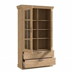 Ridgevalley Vitrinenschrank Boolamore II - Eiche Dekor 8 Ridgevalley Vitrinenschrank Boolamore II - Eiche Dekor -WOHNZIMMERMÖBEL Verkäufe 1000364890 220722 031 DETAILS P000000001000364890