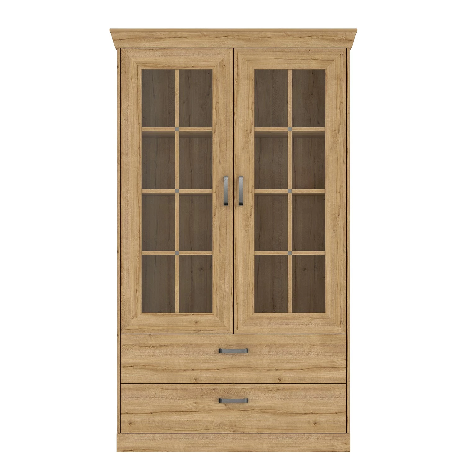 Ridgevalley Vitrinenschrank Boolamore II - Eiche Dekor 2 Ridgevalley Vitrinenschrank Boolamore II - Eiche Dekor – Bild 2