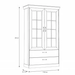 Ridgevalley Vitrinenschrank Boolamore II - Eiche Dekor 10 Ridgevalley Vitrinenschrank Boolamore II - Eiche Dekor -WOHNZIMMERMÖBEL Verkäufe 1000364890 220722 500 SKETCH DETAILS P000000001000364890 sketch