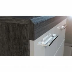 Loftscape Kommode Sarai I - Hochglanz Weiß / Eiche Grau Dekor -WOHNZIMMERMÖBEL Verkäufe 1000365253 220728 040 DETAILS P000000001000365253