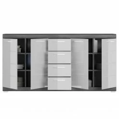 Loftscape Kommode Sarai IV - Hochglanz Weiß / Eiche Grau Dekor 8 Loftscape Kommode Sarai IV - Hochglanz Weiß / Eiche Grau Dekor -WOHNZIMMERMÖBEL Verkäufe 1000365256 220728 035 DETAILS P000000001000365256